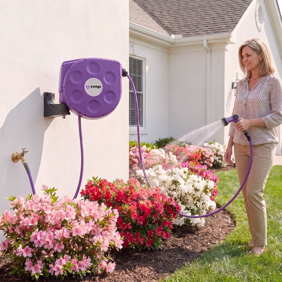 1. Water the garden and lawn without dragging a hose across the yard