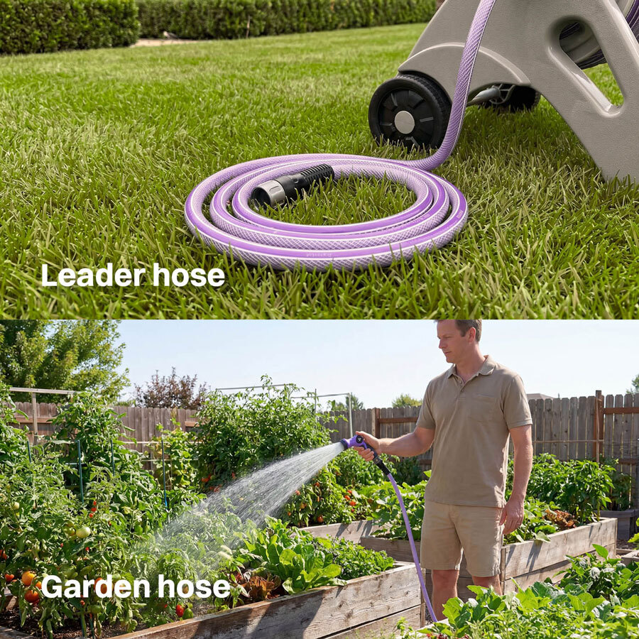 Leader hose vs garden hose: what&rsquo;s the difference?