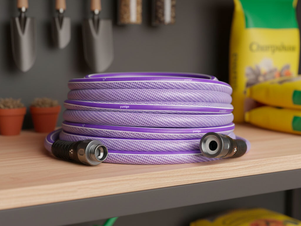 Step 2: Coil and store the garden hose indoors for winter